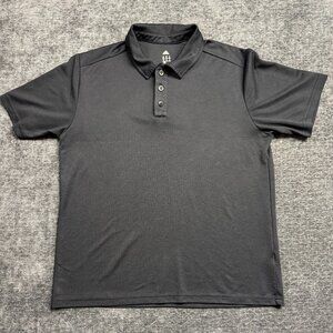 Adidas Men’s Climalite Black Polo Shirt Medium Short Sleeve Golf Active Wear